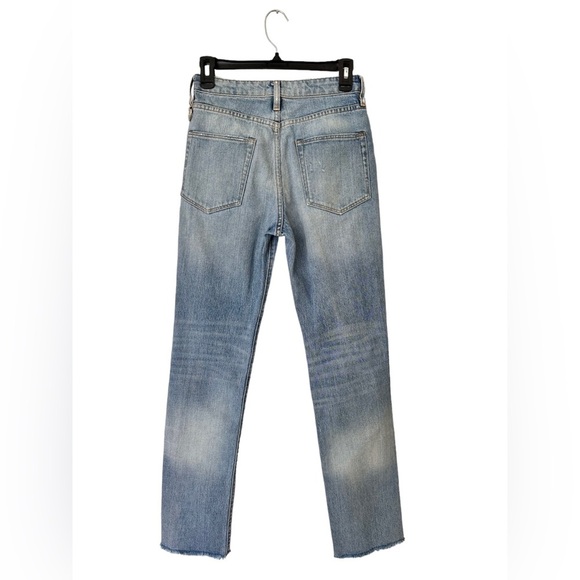 Simon Miller High Waist Straight Leg Distressed Jeans Size 26 - Picture 3 of 8